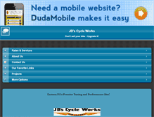Tablet Screenshot of jdscycleworks.com